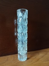 Vaso portafiori vintage in cristallo bianco