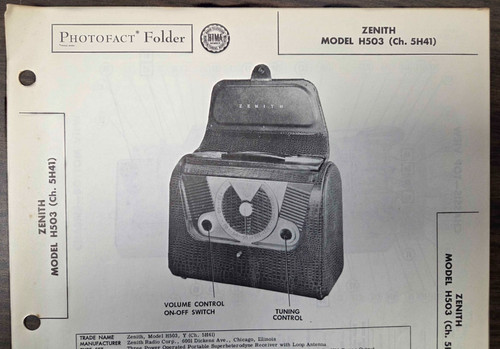 Radio portatile zenith - portatile, model