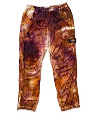 Supreme Stone Island Painted Camo Nylon Cargo Pants Brown Purple XL