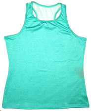 Canotta canotta sportiva aderente donna, verde acqua, grande NUOVA CONSEGNA GRATUITA.