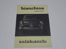 AUTOBIANCHI BIANCHINA CABRIOLET SPECIAL ROCHURE DEPLIANT PROSPEKT (K3) 