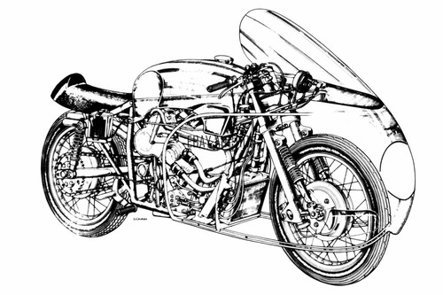 Moto guzzi 500cc - moto, v8