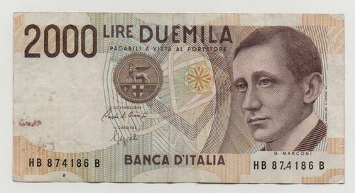 Italy 2000 lire - 2000, pick