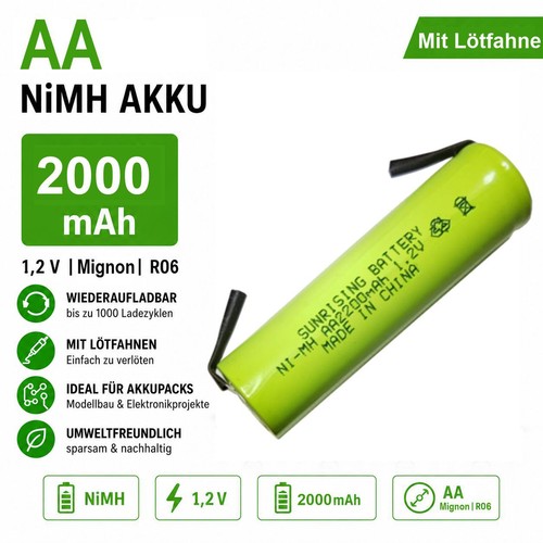 Nimh 2000 mah - mah, v