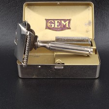 Rasoio Junior GEM 1912 in scatola originale, 5 lame, custodia lama