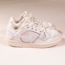 Nike Scarpe da Ginnastica Bambini UK 10.5 EU 28 Triple White Son of Force Ragazzi Low Top