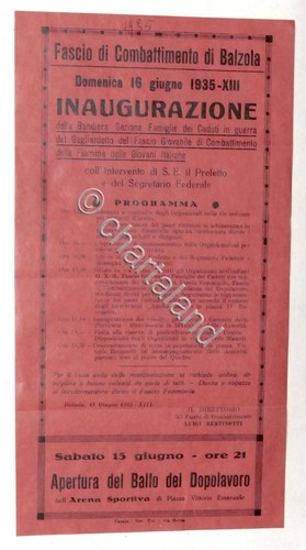 Fascio combattimento balzola - fascio,