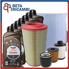 Kit Tagliando Per Citroen Jumper 2.2 HDI Dal 2006 4 Filtri 7 Olio 5W30 Total