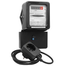 Contatore CA 230V con contatto di protezione-spina intermedia, 10(30)A, cavo 1,3m