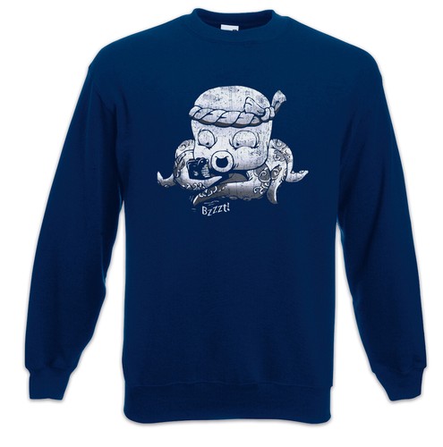 Felpa polpo tatuaggio pullover - felpa,