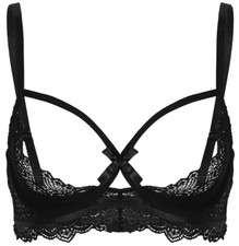 Reggiseno nero aperto sexy con - aperto,