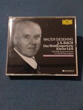 BACH - THE WELL TEMPERED CLAVIER. GIESEKING. 3 CD DEUTHSCE 