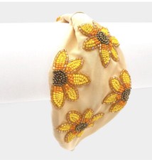 Fascia per capelli girasole