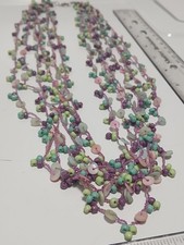 Rara collana all'uncinetto