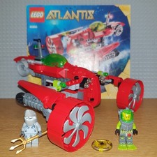LEGO ATLANTIS - 8060 - TYPHOON TURBO SUB - OTTIME CONDIZIONI, ISTRUZIONI INC