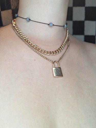 Collana vintage mika tono oro - collana,