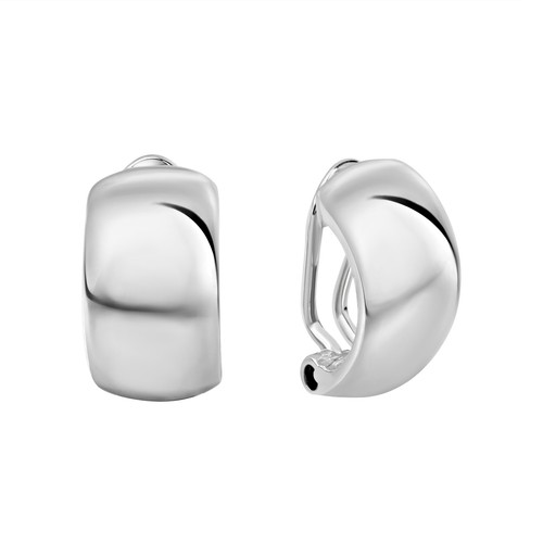 Orecchini clip argento - a,