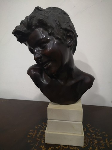 Scultura bronzo testa - scultura,
