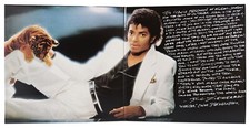 Album thriller Michael Jackson con saggio firmato scritto a mano sulla storia della copertina
