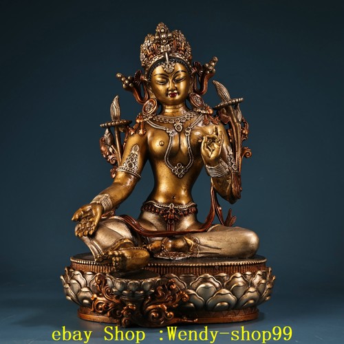 Statua buddha tara verde - buddha,