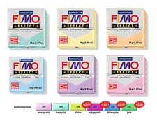 Panetto 57 gr FIMO SOFT EFFECT GEMSTONE PEARL GLITTER Pasta Modellabile 