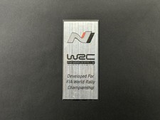 Stemma / Targhetta in alluminio per Hyundai N Performance (i20N / i30N) FIA WRC