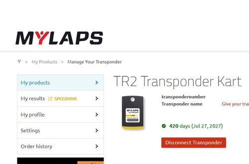 Mylaps tr2 kart - mylaps,