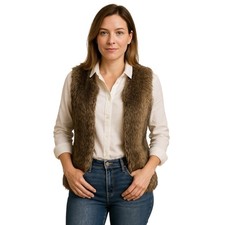 Gilet pelliccia sintetica