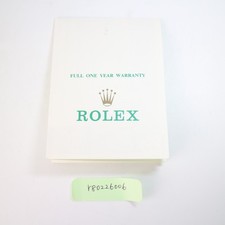 Rolex Watch Paper Genuine