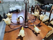 Lampadario a sospensione in ferro battuto (stile rustico) con 8 Luci !