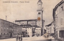 CARTOLINA DI GORIZIA ,CORMONS ITALIANA - PIAZZA GRANDE  viaggiata 1916 - WW1
