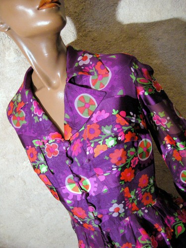 Chic vintage abito seta - abito, in