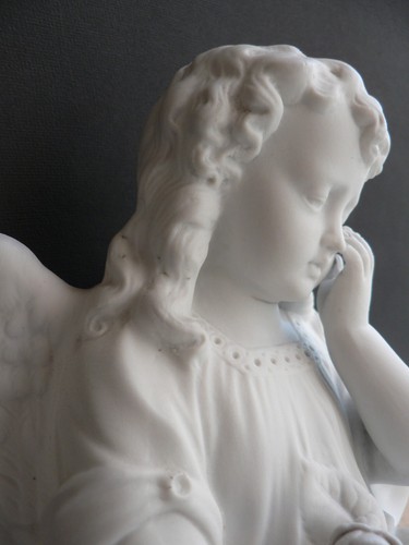 Statua angelo porcellana - statua,