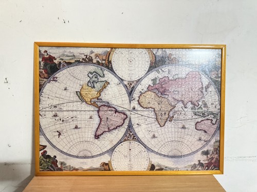 Puzzle mappamondo antico - puzzle,