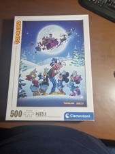 Disney Topolino Puzzle Clementoni 500 Pezzi Slitta Babbo Natale. Ottimo