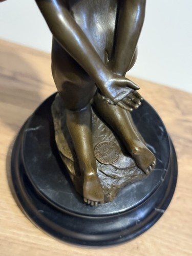 Statua scultura bronzo - , donna