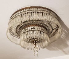 Lampadario stile impero in cristallo 