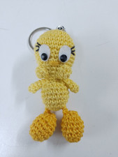portachiavi Giocattolo Personaggio Titti Realizzato A Mano  Uncinetto In Cotone 
