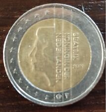  Moneta 2 due euro Beatrix Koningin der Nederland 2001 Olanda 