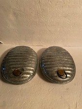 Scaldapiedi letto ovale zincato vintage X2 GIAPPONE bottiglia acqua calda con tappo ottone