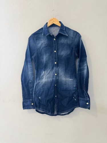 Dsquared2 camicia denim blu - dsquared2,