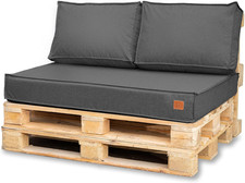 Cuscini per Pallet 120X80 Set per Divano Pallet | Impermeabili Cuscino Pallet Pr