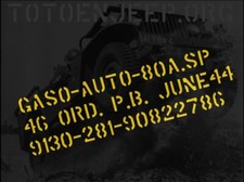 POCHOIR REUTILISABLE MARQUAGE JERRYCAN JERRICAN GAS R38 jeep willys dodge us ww2