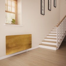 Copriradiatore in vetro stampato - oro antico - realizzato da Premier Range