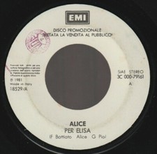 VINILE 7" ALICE / BOBBY SOLO
