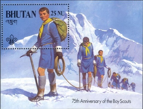 Bhutan 1982 scouts - bhutan,