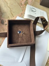 Anello oro bianco  18k e