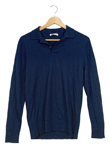 Zara maglione uomo blu collo - uomo,