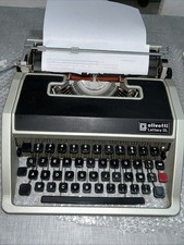 MACCHINA DA SCRIVERE OLIVETTI LETTERA DL CON CUSTODIA+NASTRO RICAMBIO+ISTRUZIONI