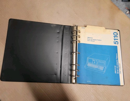 Ibm 5110 serial manuals - 5110, i/o